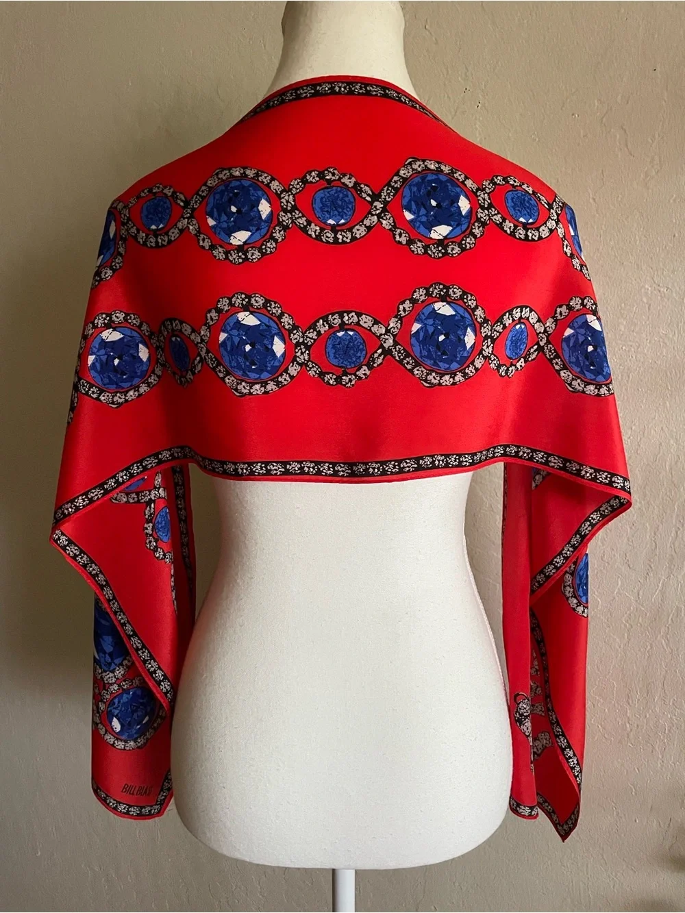 Bill Blass vintage silk scarf